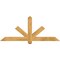 Ekena Millwork Kennewick Rough Sawn Timber Gable Bracket, Western Red Cedar, 60"W x 25"H x 4"D x 4"F, 10/12 Pitch GBW060X25X0404KEN00RWR - alternate 1
